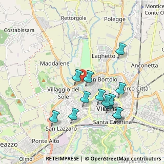 Mappa Via Ugo Capitanio, 36100 Vicenza VI, Italia (1.87923)