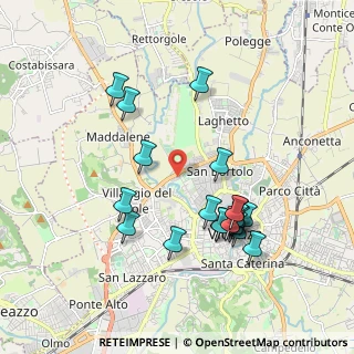 Mappa Via Ugo Capitanio, 36100 Vicenza VI, Italia (1.879)