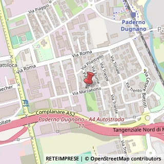 Mappa Via Marzabotto, 26, 20037 Paderno Dugnano, Milano (Lombardia)
