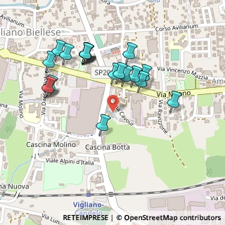 Mappa Via Camillo Benso Conte di Cavour, 13856 Vigliano Biellese BI, Italia (0.2435)