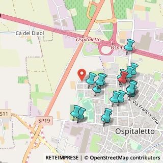 Mappa Via Serradelli, 25035 Ospitaletto BS, Italia (0.5245)