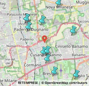 Mappa Via Ezio Vanoni, 20037 Paderno Dugnano MI, Italia (2.28364)