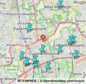 Mappa Via Ezio Vanoni, 20037 Paderno Dugnano MI, Italia (2.40462)