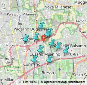 Mappa Via Ezio Vanoni, 20037 Paderno Dugnano MI, Italia (1.3)