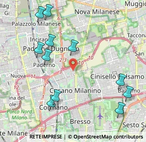 Mappa Via Ezio Vanoni, 20037 Paderno Dugnano MI, Italia (2.37909)