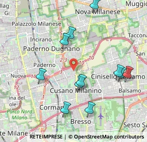 Mappa Via Ezio Vanoni, 20037 Paderno Dugnano MI, Italia (2.06727)
