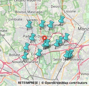 Mappa Via Ezio Vanoni, 20037 Paderno Dugnano MI, Italia (3.10765)