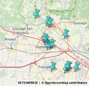 Mappa Via Sant'Anna, 25035 Ospitaletto BS, Italia (3.72385)