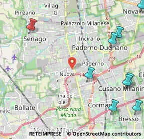 Mappa Via Giovanni Pesce, 20037 Paderno Dugnano MI, Italia (3.21909)