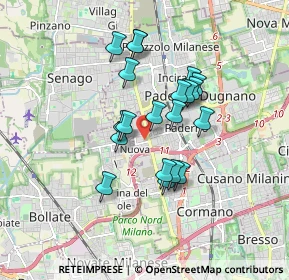 Mappa Via Giovanni Pesce, 20037 Paderno Dugnano MI, Italia (1.384)