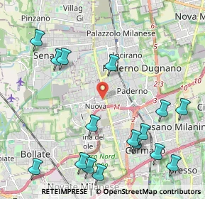 Mappa Via Giovanni Pesce, 20037 Paderno Dugnano MI, Italia (2.63625)