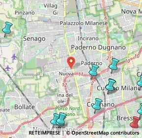 Mappa Via Giovanni Pesce, 20037 Paderno Dugnano MI, Italia (3.21083)