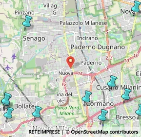 Mappa Via Giovanni Pesce, 20037 Paderno Dugnano MI, Italia (3.735)