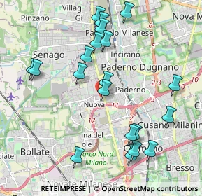Mappa Via Giovanni Pesce, 20037 Paderno Dugnano MI, Italia (2.155)