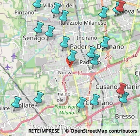 Mappa Via Giovanni Pesce, 20037 Paderno Dugnano MI, Italia (2.53737)