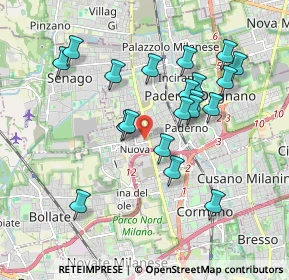 Mappa Via Giovanni Pesce, 20037 Paderno Dugnano MI, Italia (1.7795)