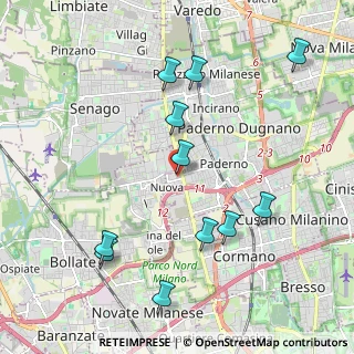 Mappa Via Giovanni Pesce, 20037 Paderno Dugnano MI, Italia (2.21182)