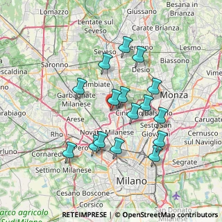 Mappa Via Giovanni Pesce, 20037 Paderno Dugnano MI, Italia (6.5225)