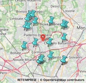 Mappa Viale dell'Industria, 20037 Paderno Dugnano MI, Italia (3.89211)