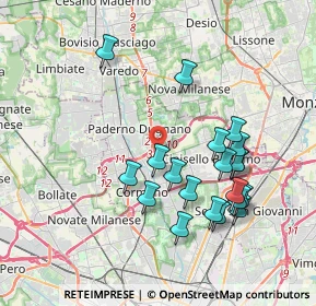 Mappa Viale dell'Industria, 20037 Paderno Dugnano MI, Italia (3.724)