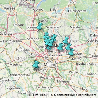 Mappa Viale dell'Industria, 20037 Paderno Dugnano MI, Italia (8.308)