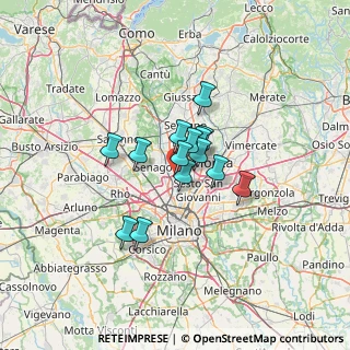 Mappa Via dell'Industria, 20037 Paderno Dugnano MI, Italia (8.20857)