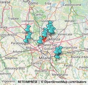 Mappa Via dell'Industria, 20037 Paderno Dugnano MI, Italia (9.19615)