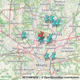 Mappa Via dell'Industria, 20037 Paderno Dugnano MI, Italia (5.79917)