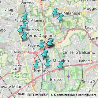 Mappa Via dell'Industria, 20037 Paderno Dugnano MI, Italia (1.7575)
