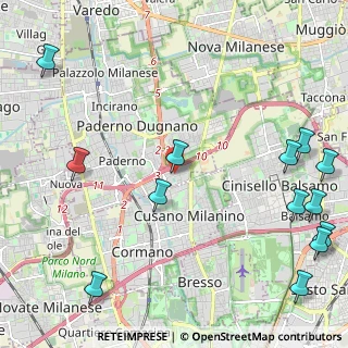 Mappa Viale dell'Industria, 20037 Paderno Dugnano MI, Italia (3.08538)