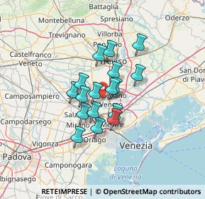 Mappa Via Mattarella Piersanti, 30037 Scorzè VE, Italia (8.96118)