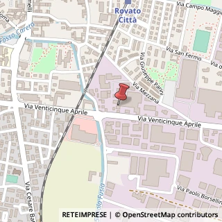 Mappa Via 25 Aprile, 36, 25038 Rovato, Brescia (Lombardia)