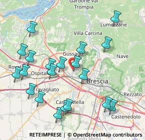 Mappa VIA F., 25064 Gussago BS, Italia (8.769)