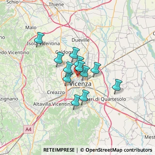 Mappa Via Giovanni Durando, 36100 Vicenza VI, Italia (4.58)