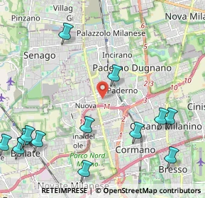 Mappa Via Andrè Marie Ampere, 20037 Paderno Dugnano MI, Italia (2.97714)