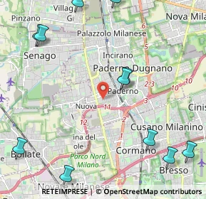 Mappa Via Andrè Marie Ampere, 20037 Paderno Dugnano MI, Italia (2.94636)