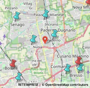 Mappa Via Andrè Marie Ampere, 20037 Paderno Dugnano MI, Italia (3.17417)