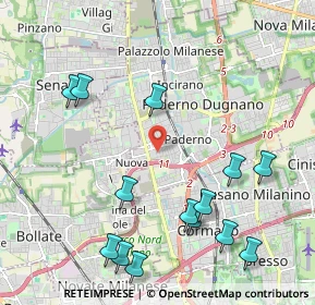 Mappa Via Andrè Marie Ampere, 20037 Paderno Dugnano MI, Italia (2.45643)