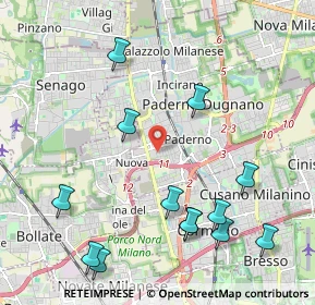 Mappa Via Andrè Marie Ampere, 20037 Paderno Dugnano MI, Italia (2.44923)