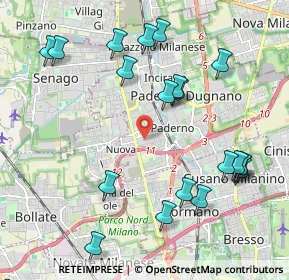 Mappa Via Andrè Marie Ampere, 20037 Paderno Dugnano MI, Italia (2.3215)