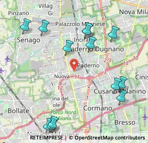 Mappa Via Andrè Marie Ampere, 20037 Paderno Dugnano MI, Italia (2.49615)
