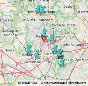 Mappa Via Andrè Marie Ampere, 20037 Paderno Dugnano MI, Italia (3.43)