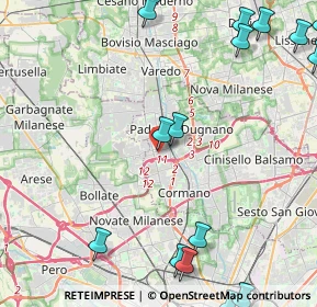 Mappa Via Andrè Marie Ampere, 20037 Paderno Dugnano MI, Italia (6.60588)