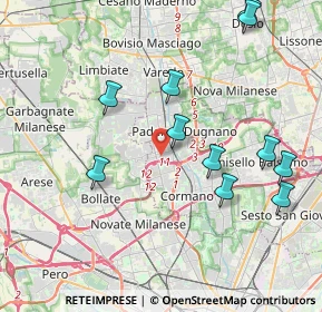Mappa Via Andrè Marie Ampere, 20037 Paderno Dugnano MI, Italia (4.32182)