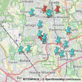 Mappa Via de Leva, 20021 Bollate MI, Italia (2.12647)