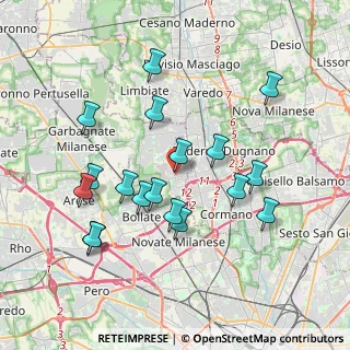 Mappa Via Cesare Cantù, 20021 Bollate MI, Italia (3.70722)