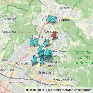 Mappa Via Grazzine, 25128 Brescia BS, Italia (1.4055)