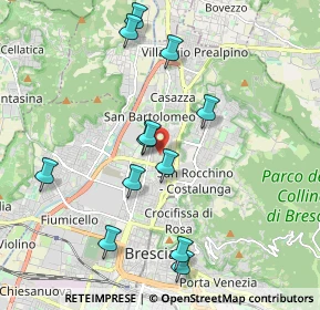 Mappa Via Grazzine, 25128 Brescia BS, Italia (1.96917)