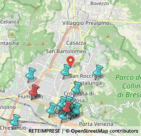 Mappa Via Grazzine, 25128 Brescia BS, Italia (2.6015)