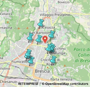 Mappa Via Grazzine, 25128 Brescia BS, Italia (1.41909)